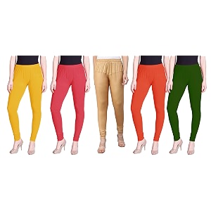 lyra pack of 3 women full length churidar leggings