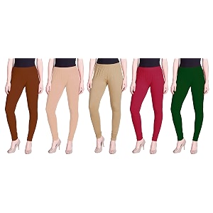 lyra pack of 3 women full length churidar leggings