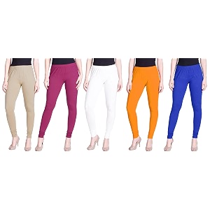 lyra pack of 3 women full length churidar leggings