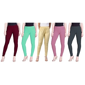 lyra pack of 3 women full length churidar leggings