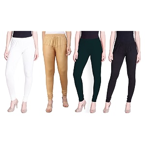 lyra pack of 3 women full length churidar leggings