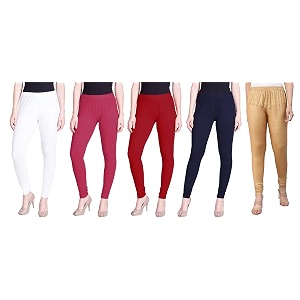 lyra pack of 3 women full length churidar leggings