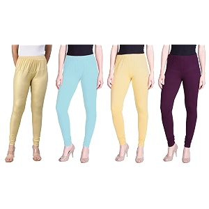 lyra pack of 3 women full length churidar leggings