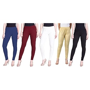 lyra pack of 3 women full length churidar leggings