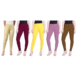 lyra pack of 3 women full length churidar leggings