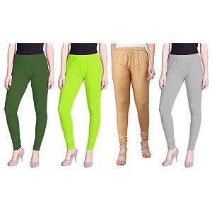 lyra pack of 3 women full length churidar leggings