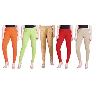 lyra pack of 3 women full length churidar leggings