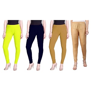 lyra pack of 3 women full length churidar leggings