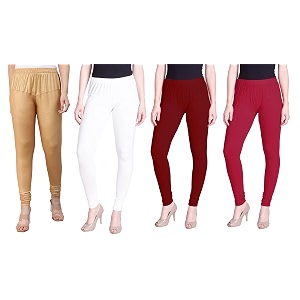 lyra pack of 3 women full length churidar leggings