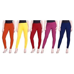 lyra pack of 3 women full length churidar leggings