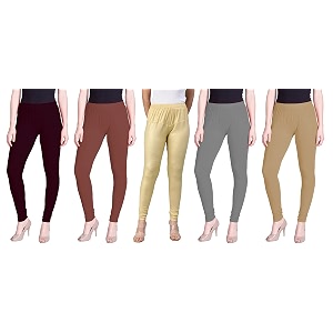 lyra pack of 3 women full length churidar leggings