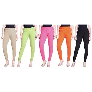 lyra pack of 3 women full length churidar leggings