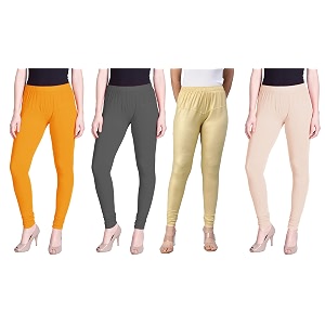 lyra pack of 3 women full length churidar leggings