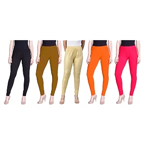 lyra pack of 3 women full length churidar leggings