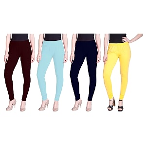 lyra pack of 3 women full length churidar leggings