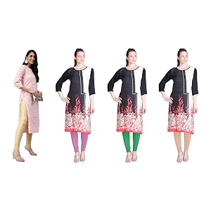lyra pack of 3 women full length churidar leggings