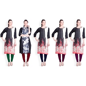 lyra pack of 3 women full length churidar leggings