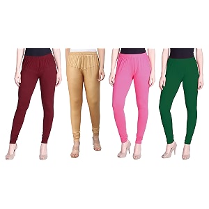lyra pack of 3 women full length churidar leggings