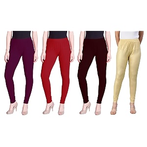lyra pack of 3 women full length churidar leggings
