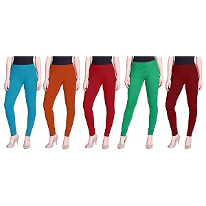 lyra pack of 3 women full length churidar leggings