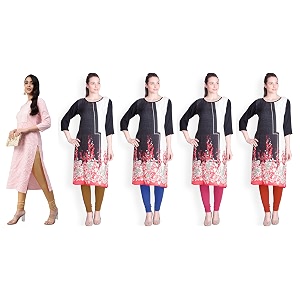 lyra pack of 3 women full length churidar leggings