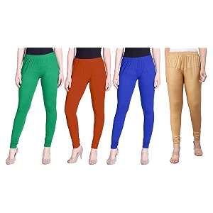 lyra pack of 3 women full length churidar leggings