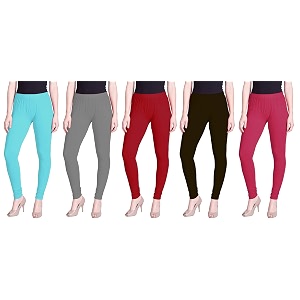 lyra pack of 3 women full length churidar leggings