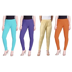 lyra pack of 3 women full length churidar leggings