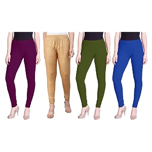 lyra pack of 3 women full length churidar leggings