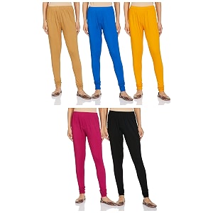 lyra pack of 3 women full length churidar leggings