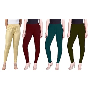 lyra pack of 3 women full length churidar leggings