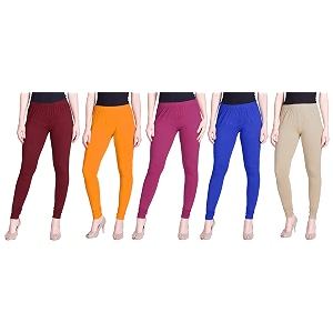 lyra pack of 3 women full length churidar leggings