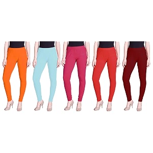 lyra pack of 3 women full length churidar leggings