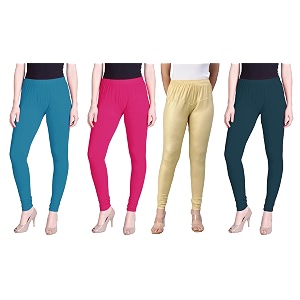 lyra pack of 3 women full length churidar leggings