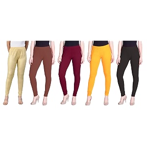 lyra pack of 3 women full length churidar leggings
