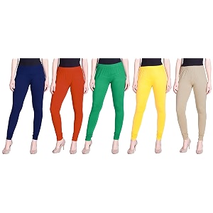 lyra pack of 3 women full length churidar leggings