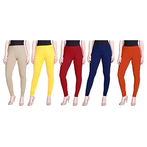 lyra pack of 3 women full length churidar leggings