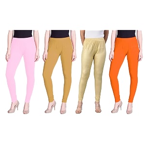 lyra pack of 3 women full length churidar leggings