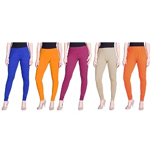 lyra pack of 3 women full length churidar leggings