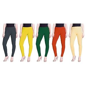 lyra pack of 3 women full length churidar leggings