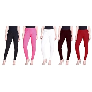 lyra pack of 3 women full length churidar leggings