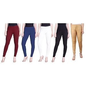 lyra pack of 3 women full length churidar leggings
