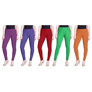 lyra pack of 3 women full length churidar leggings