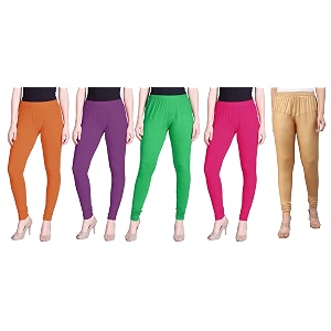 lyra pack of 3 women full length churidar leggings