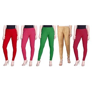 lyra pack of 3 women full length churidar leggings