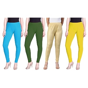 lyra pack of 3 women full length churidar leggings