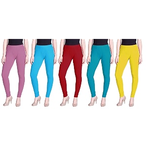 lyra pack of 3 women full length churidar leggings
