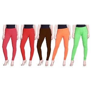 lyra pack of 3 women full length churidar leggings