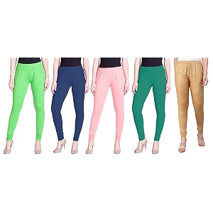 lyra pack of 3 women full length churidar leggings
