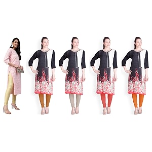 lyra pack of 3 women full length churidar leggings